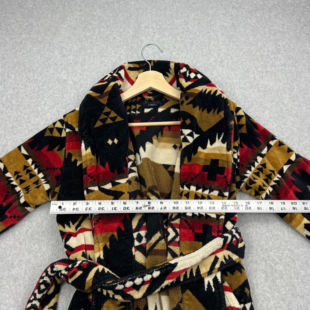 Pendleton Nehalem Robe Womens Small Aztec Southwestern Belted Cotton Terry Wrap - Picture 6 of 11